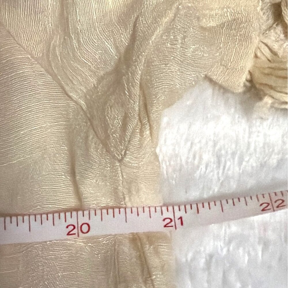 NWT Cupshe Beige Crochet Fringe Cover-Up Kimono OS Boho Swimsuit Bathingsuit - Picture 5 of 6